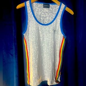 Andrew Christian Pride Rainbow Tank Top - Size: Small - Like New